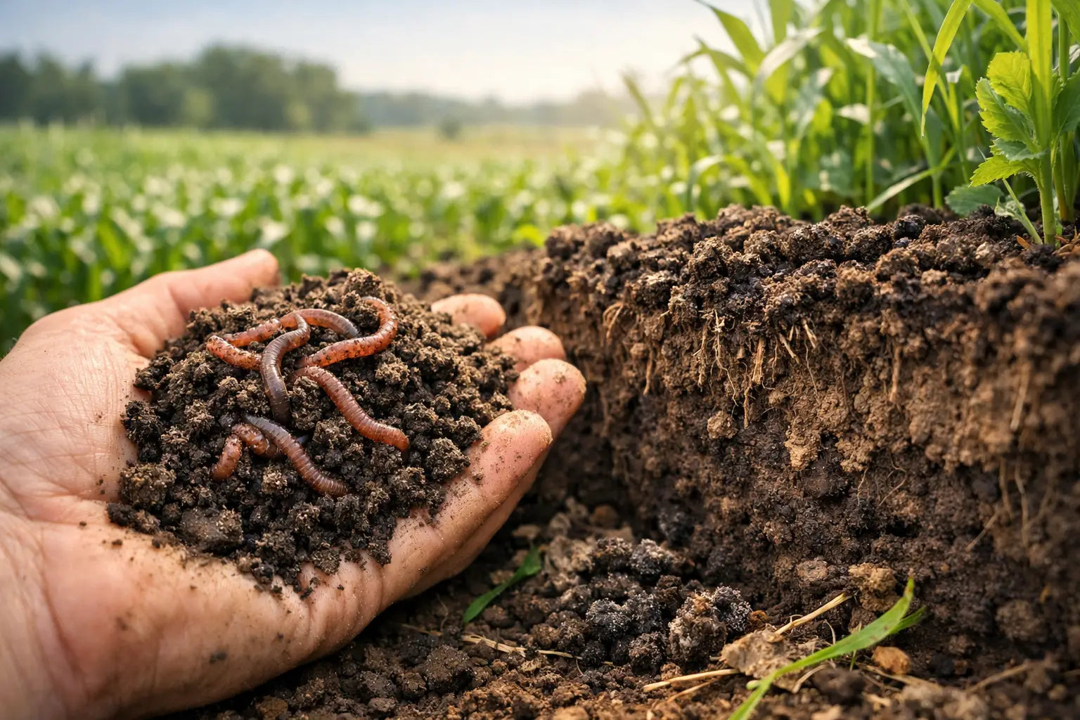 Wie Wurmkot die Bodenstruktur verbessert