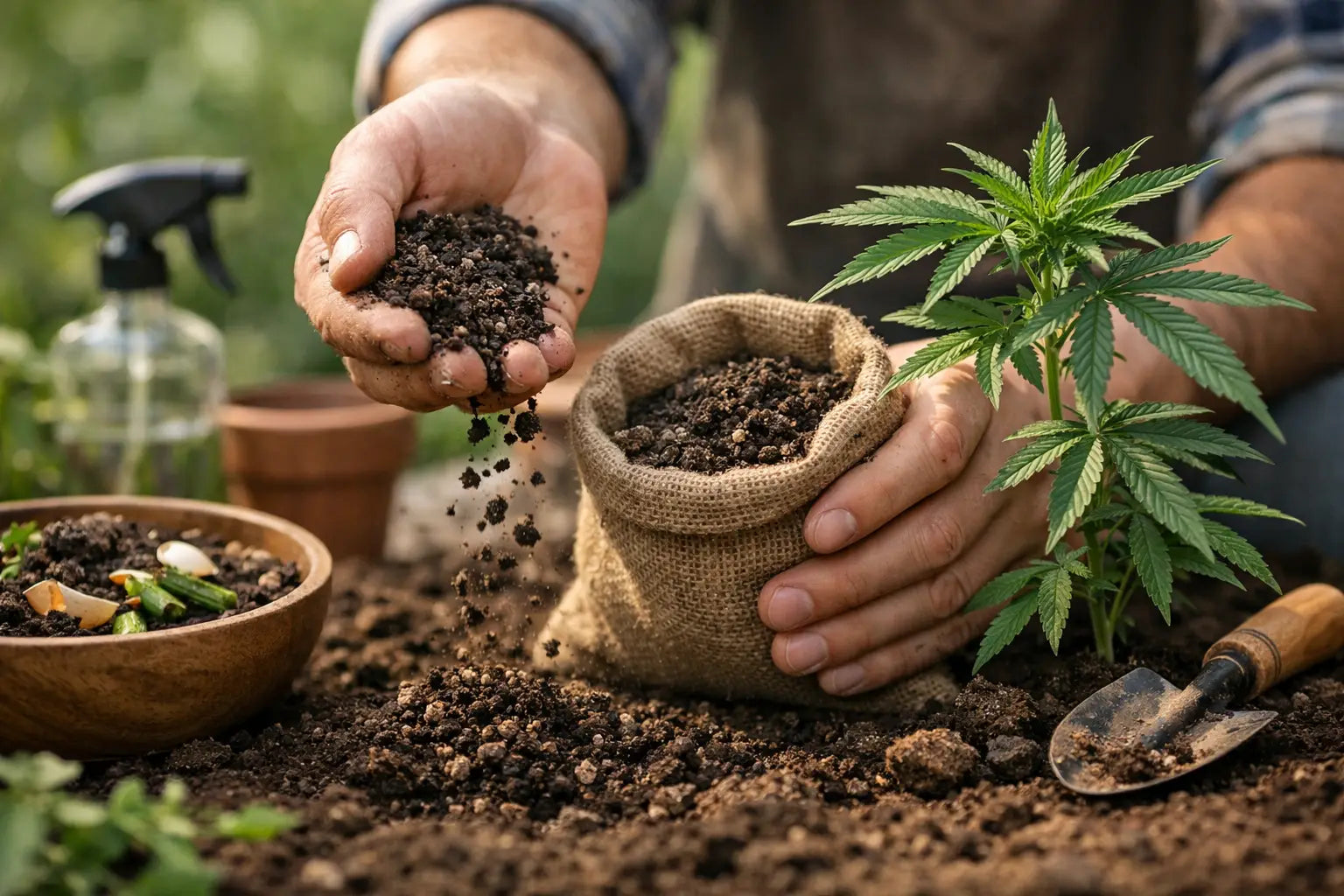 Bio Dünger für Cannabis Erde richtig nutzen